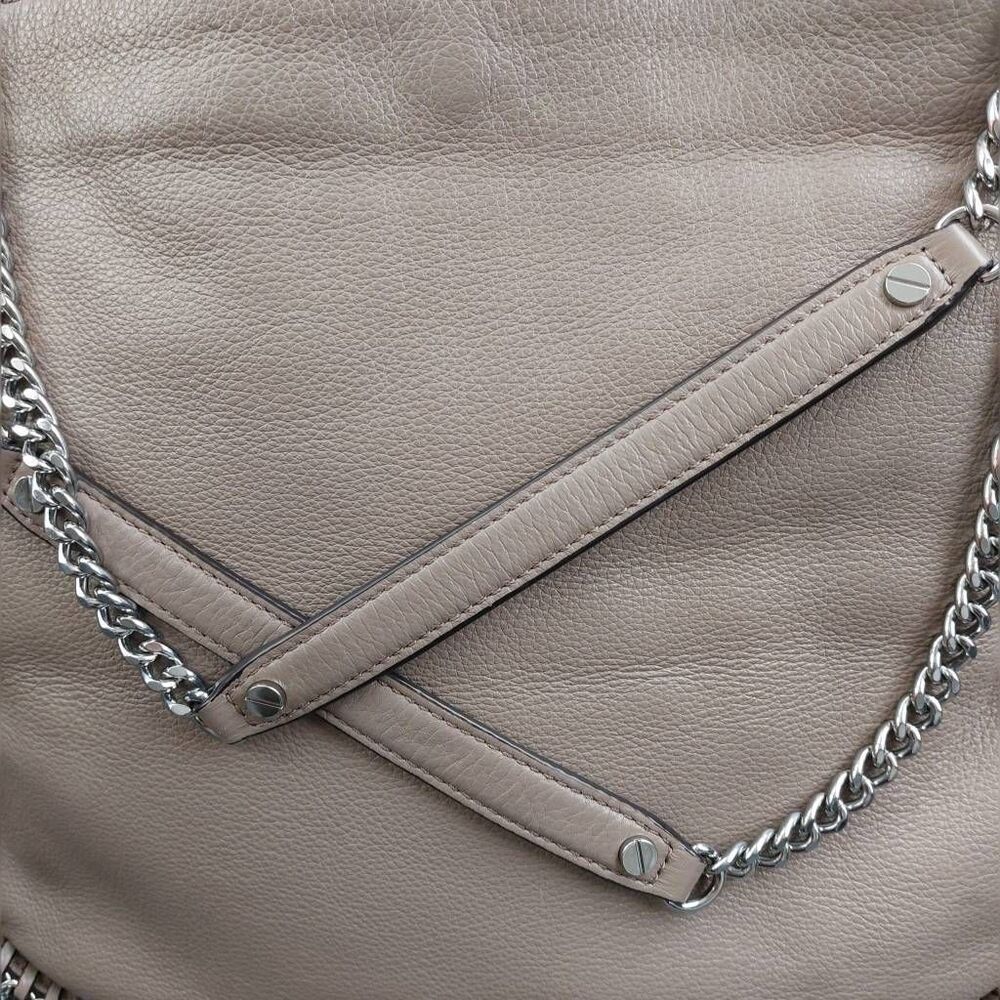 Michael Kors Chelsea Large Shoulder Bag | Dark Dune Leather Chain Detail Tote - Picture 5 of 15